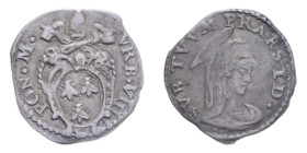 ROMA URBANO VIII (1623-1644) MEZZO GROSSO AG. 0,74 GR. MIR. 1733/4 C BB+