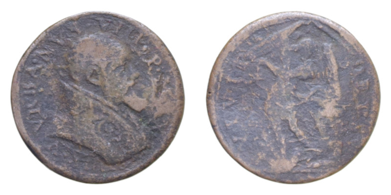 ROMA URBANO VIII (1623-1644) QUATTRINO CU. 2,82 GR. MIR. 1737 R MB-BB