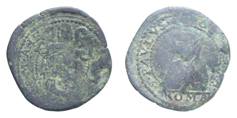 ROMA INNOCENZO X (1644-1655) QUATTRINO CU. 2,18 GR. MIR. 1799 R MB+