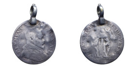 ROMA CLEMENTE X (1670-1676) GIULIO 1670 AG. 3,33 GR. MIR. 1930/1 RR MB (APPICCAGNOLATA)