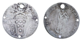 ROMA CLEMENTE X (1670-1676) GIULIO AG. 2,79 GR. MIR. 1959/1 R MB (FORI)