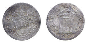 ROMA CLEMENTE X (1670-1676) GROSSO AG. 1,29 GR. MIR. 1960/1 RR qBB