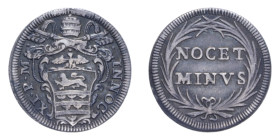 ROMA INNOCENZO XI (1676-1689) GROSSO AG. 1,45 GR. MIR. 2037/13 C BB/BB+