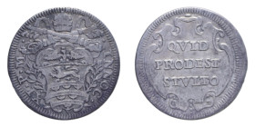 ROMA INNOCENZO XI (1676-1689) GROSSO AG. 1,59 GR. MIR. 2038/2 R BB/BB+