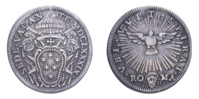 ROMA SEDE VACANTE (1689) GIULIO AG. 2,81 GR. MIR. 2065/1 R BB (APPICCAGNOLO RIMOSSO)