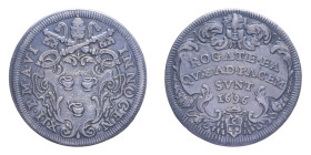 ROMA INNOCENZO XII (1691-1700) TESTONE 1696 AG. 9,01 GR. MIR. 2148/3 C BB+