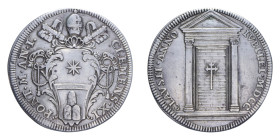 ROMA CLEMENTE XI (1700-1721) TESTONE 1700 AG. 9,09 GR. MIR. 2223/1 R BB/BB+