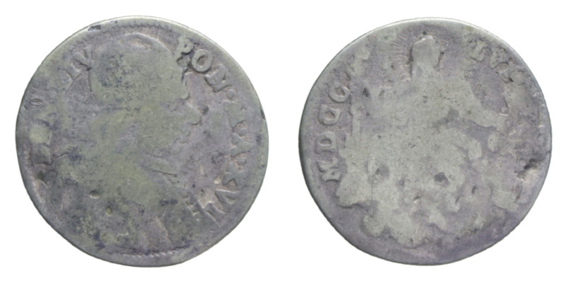 ROMA BENEDETTO XIV (1740-1758) QUINTO DI SCUDO ROMANO 1756 AN. XVI AG. 3,82 GR. ...