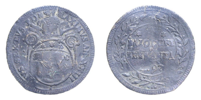 ROMA PIO VI (1775-1799) 60 BAIOCCHI 1797 AN. XXIII MI. 14,94 GR. MIR. 2774/5 R M...