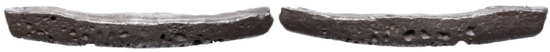 Novgorod. Republic. Late type “Novgorod” Grivna Ingot. Ca. 14th Century.
130 mm...