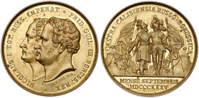 Russo-Prussian Maneuvers, 1835. Medal. Brass.
33 mm. By A.L. Held. Diakov 524.1, Reichel 3614. Types as above. Uncirculated.