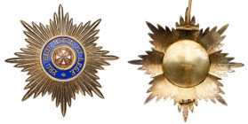 ORDER OF THE WHITE EAGLE
Set. By Albert Keibel. Cross. Gold and enamels.
93 x 63 mm. “Imperial eagle”, maker’s mark “AK” and “56” on loop and lower ...