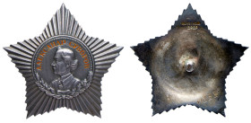 Researched Order of A. Suvorov 3rd Class. Type 2. Award # 11553.
Silver. Type 2, screwback. Comes with original silver screwback nut, and exhibits th...