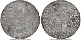 Mansfeld. Gunther IV, Ernst II, Hoyer VI, Gebhard VII & Albrecht VII Taler 1524 MS63 NGC, Eisleben mint, Dav-9473. Among the earliest Talers this cata...