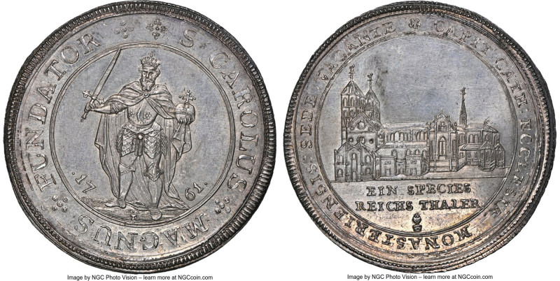 Münster. Sede Vacante Taler 1761 MS64 NGC, Augsburg mint, KM199, Dav-2470. Excep...