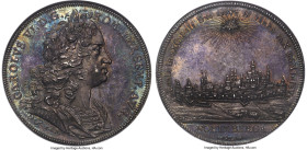 Nürnberg. Free City "City View" Taler 1736-PGN MS65 NGC, Nürnberg mint, KM300, Dav-2481. Date in chronogram. With name and titles of Karl VI. An awe-i...