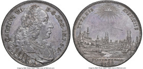 Nürnberg. Free City "City View" Taler 1742-PGN MS65 NGC, Nürnberg mint, KM305, Dav-2482. With the name and title of Karl VII. An absolutely splendid g...