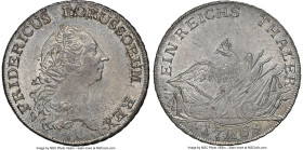 Prussia. Friedrich II Taler 1768-A MS65+ NGC, Berlin mint, KM306.1, Dav-2586. Draped in satin surfaces with an undercurrent of cascading luster, eleva...