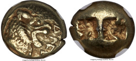 LYDIAN KINGDOM. Walwet (ca. 620-560 BC). EL third-stater or trite (12mm, 4.75 gm). NGC XF S 5/5 - 5/5. Lydo-Milesian standard, Sardes (?) mint. WALWET...