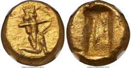 ACHAEMENID PERSIA. Darius I-Xerxes I (ca. 505-480 BC). AV daric (15mm, 8.34 gm). NGC Choice MS 5/5 - 4/5. Sardes, ca. 505-480 BC. Persian king or hero...