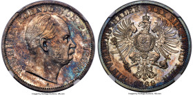 Prussia. Wilhelm I Proof Taler 1868-A PR65 NGC, Berlin mint, KM494, Dav-782. A flashy, kaleidoscopic gem, inconspicuous at first, but when viewed from...