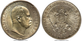 Prussia. Wilhelm I Taler 1870-A MS66 PCGS, Berlin mint, KM494, Dav-782, Thun-270. A highly respectable presentation of this pleasing type, laden with ...