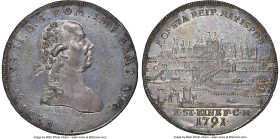 Regensburg. Free City "City View" Taler 1791/0 MS63 NGC, Regensburg mint, KM465, Dav-2630. With the name and titles of Leopold II. A more popular pers...