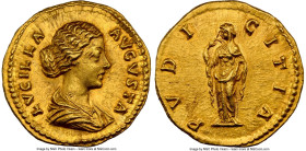 Lucilla (AD 164-182/3). AV aureus (20mm, 7.36 gm, 12h). NGC Choice AU S 5/5 - 4/5. Rome, ca. AD 164-169. LVCILLA-AVGVSTA, draped bust of Lucilla right...