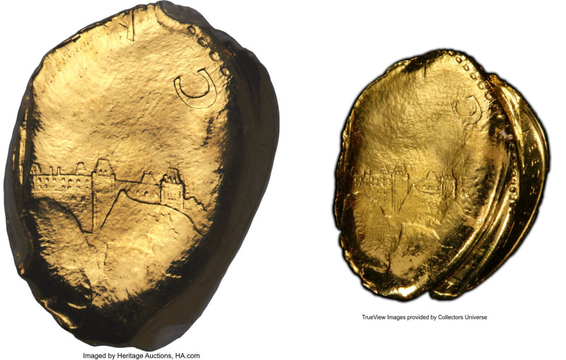 Elizabeth II gold Mint Error "Maple Leaf" 5 Dollars 1992 PR67 Deep Cameo PCGS, R...