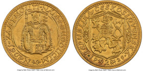 Republic gold 2 Dukaty 1929 MS65 NGC, Kremnitz mint, KM9. Mintage: 3,262. An altogether attractively styled specimen bearing the same instantly recogn...