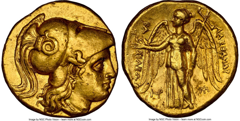 MACEDONIAN KINGDOM. Alexander III the Great (336-323 BC). AV stater (17mm, 8.57 ...