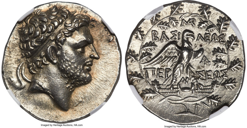 MACEDONIAN KINGDOM. Perseus (179-168 BC). AR tetradrachm (31mm, 15.69 gm, 11h). ...