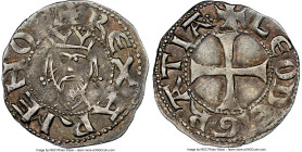 Cilician Armenia. Levon I (1198-1219) Denier ND (c. 1208) AU Details (Reverse Scratched) NGC, Sis mint, CCS-133b (under Antioch), Bed-10. 1.00gm. + RЄ...