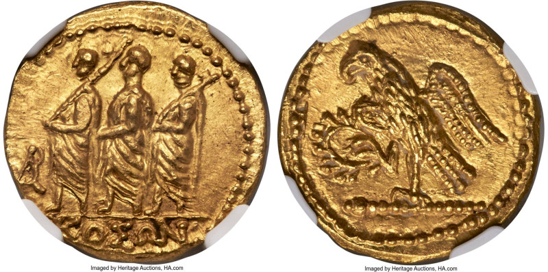 SCYTHIA. Geto-Dacians. Coson (after 54 BC). AV stater (19mm, 8.41 gm, 11h). NGC ...