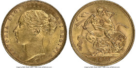 Victoria gold "St. George" Sovereign 1878-M MS63 NGC, Melbourne mint, KM7, S-3857, Marsh-100. A satisfying Choice Sovereign, well struck and with a co...