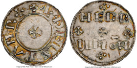 Kings of All England. Aethelstan Penny ND (924-939) MS62 NGC, London mint, Herrilmon? as moneyer, Horizontal Two-line (HT1) type, S-1089, cf. N-668 (t...