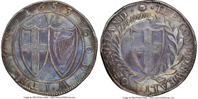 Commonwealth Crown 1653 VF35 NGC, KM392, S-3214. 29.13gm. A well-struck example with only even wear and blue toning throughout. An attractive specimen...