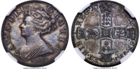 Anne "Vigo" Shilling 1703 MS61 NGC, KM517.1, S-3586. A captivating example of this iconic and collectible series, showcasing what, at first, seems to ...