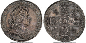 George I Crown 1716 AU Details (Reverse Spot Removed) NGC, KM545.1, S-3639, ESC-1540. Plumes & Roses type. SECVNDO edge. Exhibiting minimal points of ...