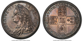 George II Proof Crown 1746 PR61 PCGS, KM585.2, S-3690, ESC-1669. A handsome rendition of a type we witness quite infrequently, with the majority of 17...
