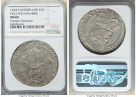 Holland. Provincial Ducat 1664/3 MS63 NGC, KM43, Dav-4896. A clear overdate rises from the flan above other, slightly softer, devices. A cool linen to...
