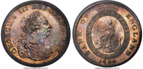 George III Bank Dollar of 5 Shillings 1804 MS64 PCGS, KM-TN1, S-3768. First laurel leaf pointing to the upright of 'E' in DEI, on the reverse 'K' in r...