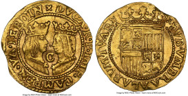 Kampen. City gold Imitative Ducat ND (1590-1593) MS62 NGC, Kampen mint, Fr-150, Delm-1101. 3.40gm. Imitative issue of a Spanish gold Excelente of Ferd...