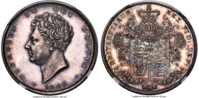 George IV Proof 1/2 Crown 1826 PR64 Cameo NGC, KM695, S-3809. A fabulously regal representative embellished with Cameo designation. The lavender tinte...
