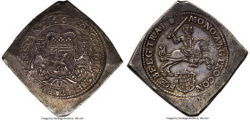 Utrecht. Provincial silver Klippe Double Ducaton (2 Silver Rider) 1661 AU53 NGC, cf. KM-P21 (dated 1660), Dav-A4937, Delm-1029b (R3). 64.56gm. 48mm. A...