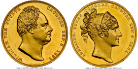 William IV gold Proof "Coronation" Medal 1831 PR61 Cameo NGC, BHM-1475, Eimer-1251. 33mm. 27.65gm. By William Wyon. Only 1203 examples of this medal w...