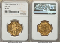 Utrecht. Provincial gold 2 Ducat 1778 MS63 NGC, KM42.2, Delm-962. Yet another wonderful addition to this fairly extensive provincial Dutch section of ...