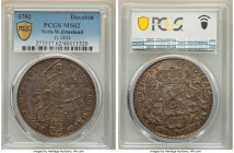 West Friesland. Provincial Ducaton (Silver Rider) 1792 MS62 PCGS, KM127.3, Dav-1834. Borderline Choice Mint State and aptly so, the deep cabinet tone ...
