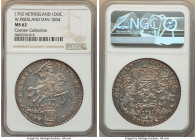 West Friesland. Provincial Ducaton (Silver Rider) 1792 MS62 NGC, KM127.3, Dav-1834. An exquisite example, draped in a steely patina that welcomes soft...