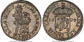 West Friesland. Provincial silver Double Ducat 1694 MS63 NGC, KM-P28, Dav-4907, Delm-971a, PW-Wf37.1. 57.55gm. The sheer visual appeal of the offering...